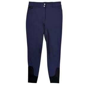 Dover Saddelry Wellesley Tech Full Seat Navy Blue Riding Breeches Pants 32